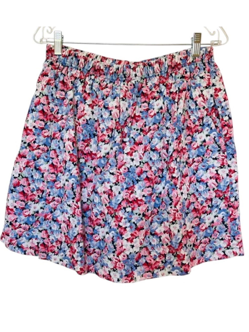 Vintage Brindar High Waist Floral Skort USA 90s Large Cottagecore